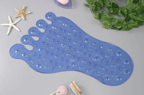 Foot Shape Bath Mats Size: Vary