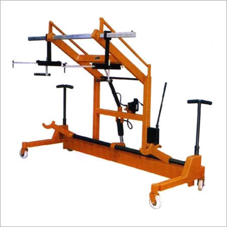 Loom Machine Warp Beam Trolley With Harness Mounting Arrangement