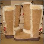 Brown Branded Unisex Leather Ugg Boots