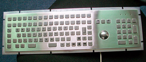 Multimedia Keyboard With Trackball And Numerical Keypad