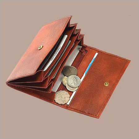 Premium Brown Ladies Leather Wallets