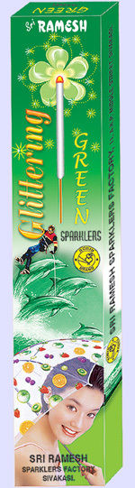 Glittering Green Sparklers