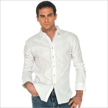 Mens White Casual Shirts