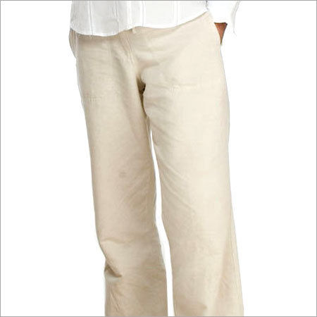 Plain White Mens Trousers