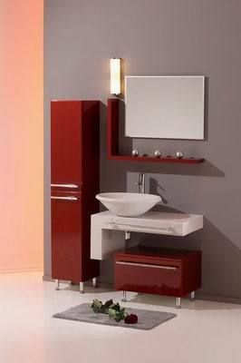 Bathroom Cabinet With Polymer Coating