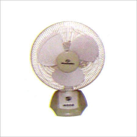 White Color Table Fan Blade Material: Plastic