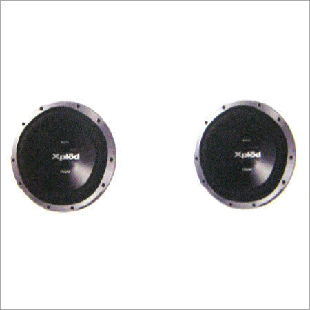 Black Round Woofer Speakers