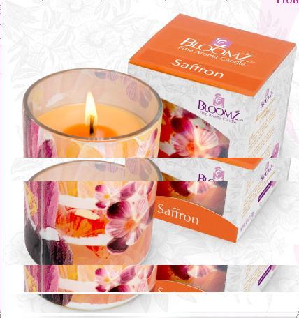 Decorative Scented Saffron Candle