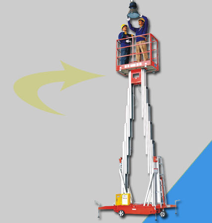 Double Mast Aerial Maintenance Platform Power Source: Battery Operated