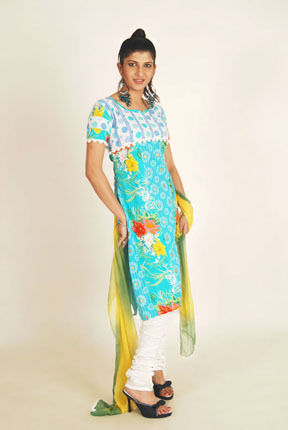 Flowery Printed Ladies Suits