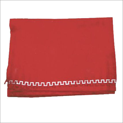 Plain Red Silk Pashmina Shawl