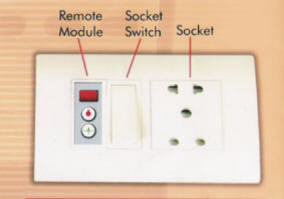 Infra-Red Micro Controlled Sparkles Switch - Modular Design for Light & Fan Regulation | Variable Speed Control, Remote Operated System