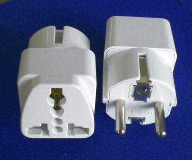 White Electronic Good Plug Adapters