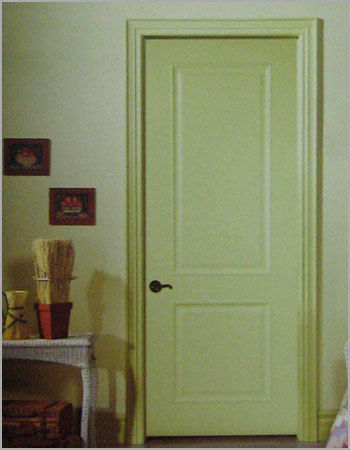 PLAIN TWO PANELS WOODEN DOORS