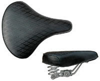 Bicycle Black Saddle (Seat) Size: Standard