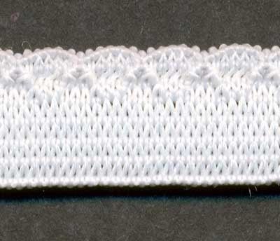 Pure White Knitted Elastic Tape