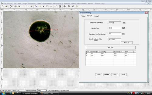 Brinell Measurement Software