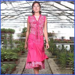 Ladies Fashion Dress - Glossy Finish Cotton Blend, Trendy Style with Soft Texture and Long-lasting Durability