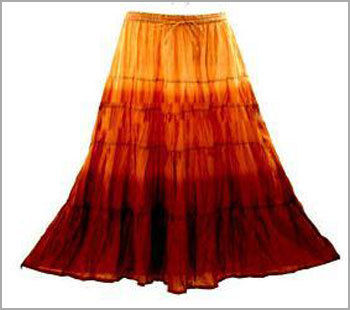 Ladies Multicolour Long Skirt
