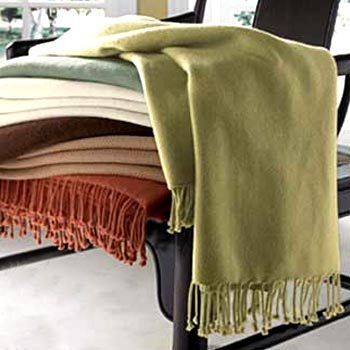 Plain Pattern Woolen Throws