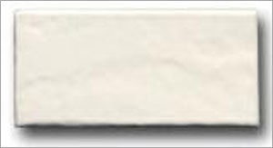 Rectangular White Textured Tile Size: Standard