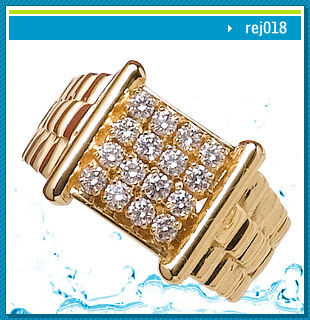 Gents Diamond Beaded Ring