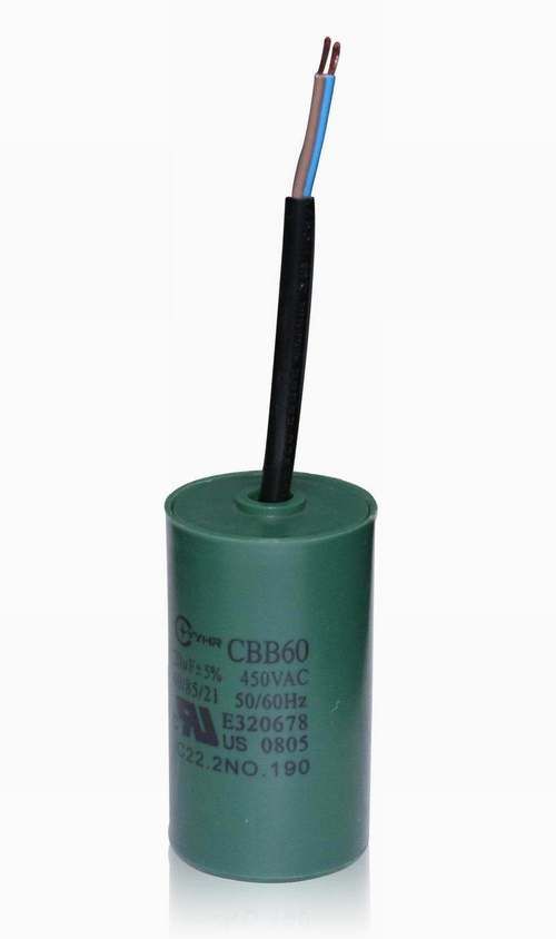 Cylindrical Cylinder Shaped 450Vac Capacitor