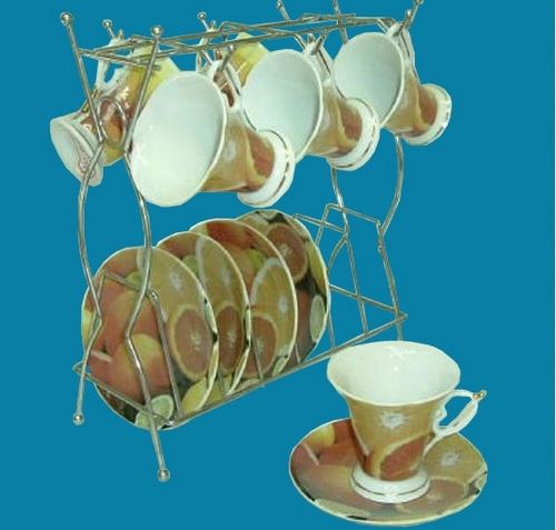 Designer Cup And Plate Set - Color: As Per Demand