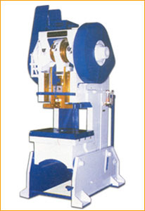 POWER PRESS MACHINE - Cast Iron & Steel Fabricated, 5 to 500 Tons Capacity | Mechanical Spring Loaded Clutch, Manual Lubrication System, Spring Loaded Ejector