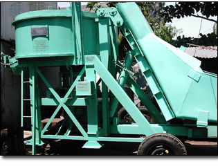 Pan  Type Concrete Mixer