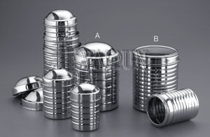 Stainless Steel Ribbed Canister