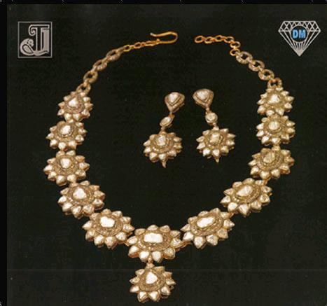 Diamond Studded Necklace Set Good