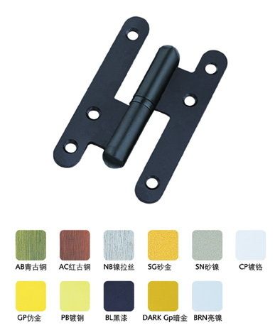 Black H Iron Door Hinges