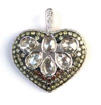 Heart Shape Diamond Pendant Good