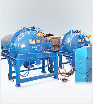 Horizontal Pressure Leaf Filter For Dry And Wet Cake Discharge