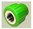 Green Pipe Fitting Female Threaded Adaptor