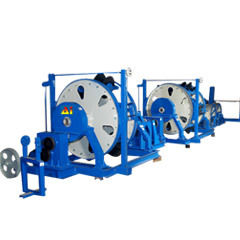 White And Blue Cable Stranding Twisting Machine