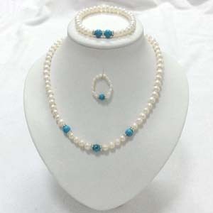 Pure White Pear Necklace