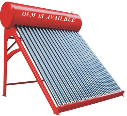 Red And Grey Solar Powered Water Heater