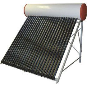 White And Brown Vacuum Tube Solar Water Heater