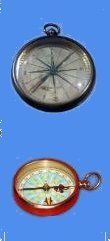 Flat Round Nautical Compass