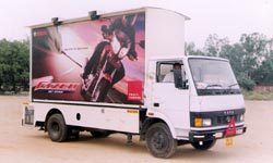 Mobile Advertising Hoarding Van