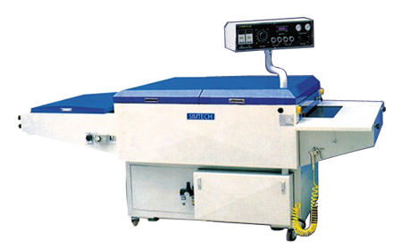 White And Blue Top Fusing Textile Machine