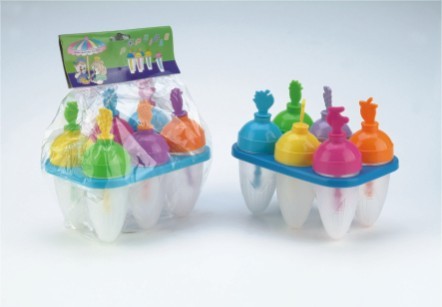 Six Cavity Popsicle Ice Mold Cavity: 6