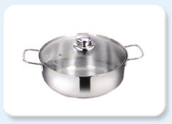 Stainless Steel Saute Pan Size: Various