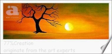 Handmade Landscape Oil Painting Size: Customizable