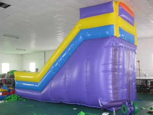 Yellow And Blue Kids Inflatable Climbing Slide