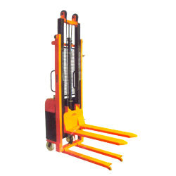 Manually Operated Semi Electric Battery Stacker