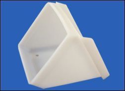 White Grain Conveyor Bucket (White)