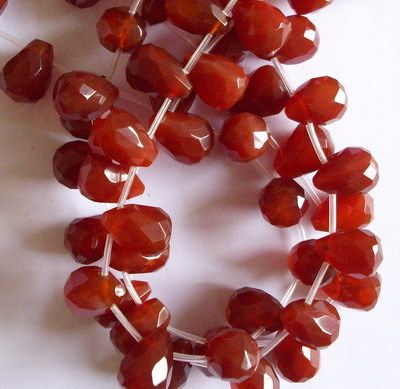 12*16Mm Fine Cut Red Gemstone Bead